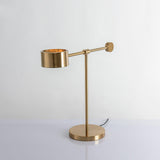 Modern Gold Metal Lever Desk Lamp for Office and Study Task Lighting