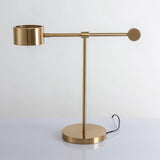 Modern Gold Metal Lever Desk Lamp for Office and Study Task Lighting