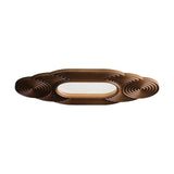 Modern Organic Wood LED Ceiling Lamp Minimalist Flush Mount Fixture