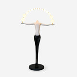 Modern Sculptural Statue of Liberty Floor Lamp with LED Arc Lighting for Living Room