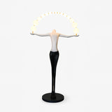 Modern Sculptural Statue of Liberty Floor Lamp with LED Arc Lighting for Living Room