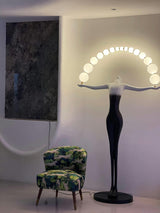 Modern Sculptural Statue of Liberty Floor Lamp with LED Arc Lighting for Living Room