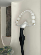 Modern Sculptural Statue of Liberty Floor Lamp with LED Arc Lighting for Living Room