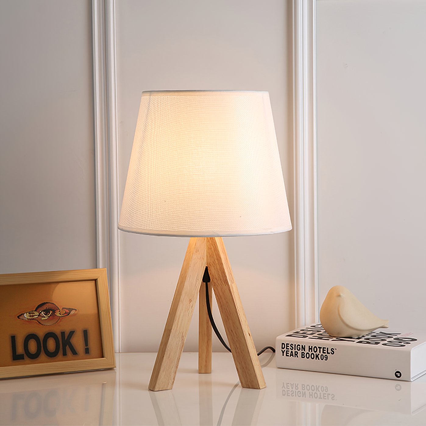 modern-lifland-ash-wood-table-lamp-with-white-fabric-shade-for-bedside-lighting-and-contemporary-decor