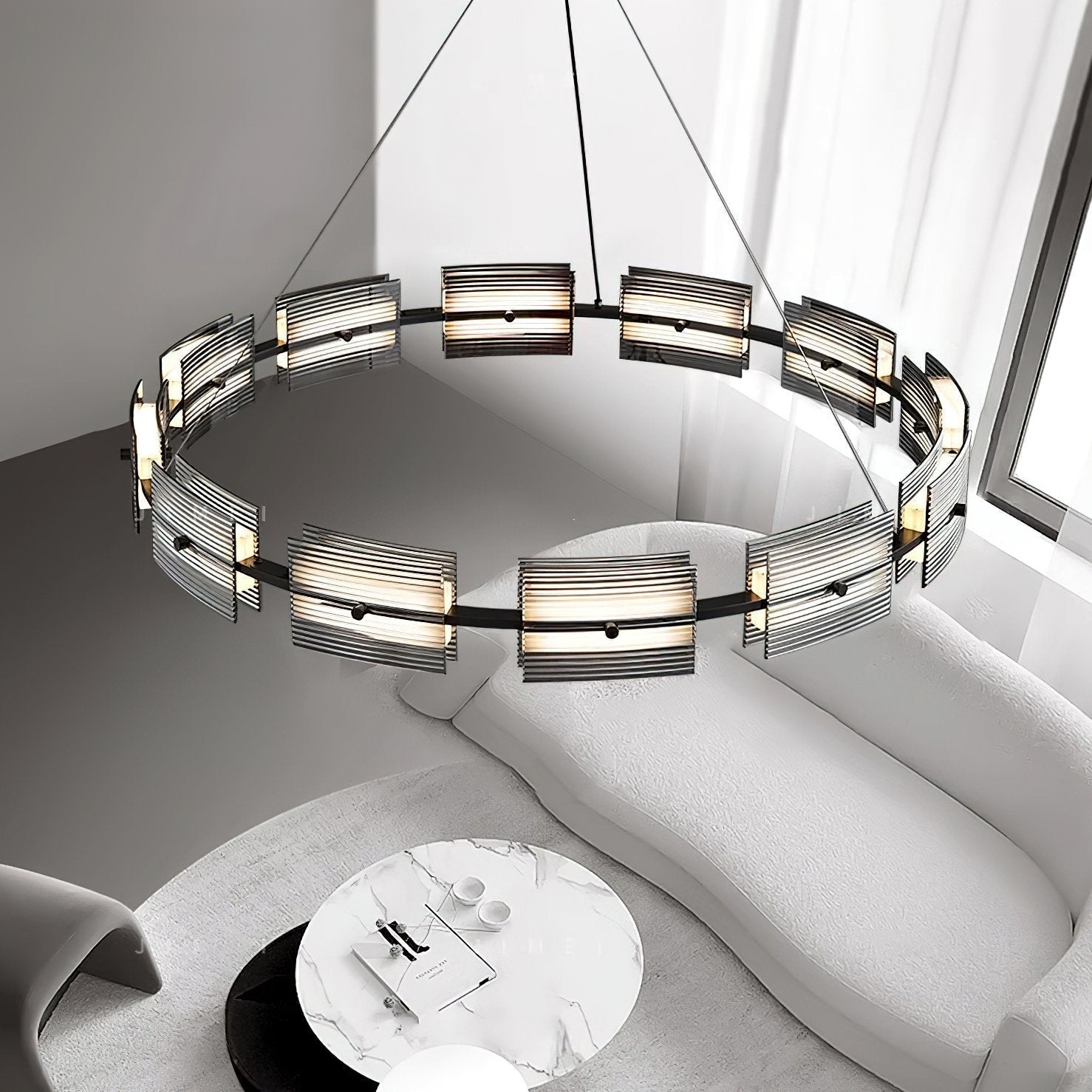 modern-black-geometric-led-pendant-light-luxury-integrated-chandelier-for-living-room