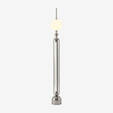 Modern Chrome Lightning Rod Floor Lamp with Slim Stainless Steel Body and Integrated LED