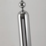 Modern Chrome Lightning Rod Floor Lamp with Slim Stainless Steel Body and Integrated LED