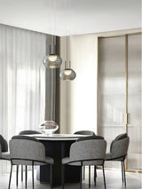 smoke-grey-wavy-glass-pendant-light-with-dual-layer-integrated-led