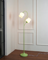 Lilium Lily Flower Torchiere Floor Lamp Vintage Style Standing Light