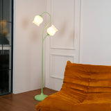 Lilium Lily Flower Torchiere Floor Lamp Vintage Style Standing Light