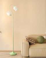 Lilium Lily Flower Torchiere Floor Lamp Vintage Style Standing Light