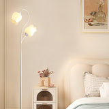 Lilium Lily Flower Torchiere Floor Lamp Vintage Style Standing Light