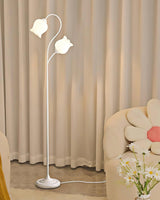 Lilium Lily Flower Torchiere Floor Lamp Vintage Style Standing Light