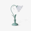 Floral Lily of the Valley Table Lamp Elegant Gold Task Light for Bedroom and Office