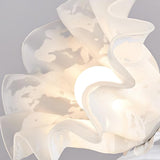 Floral Lily of the Valley Table Lamp Elegant Gold Task Light for Bedroom and Office