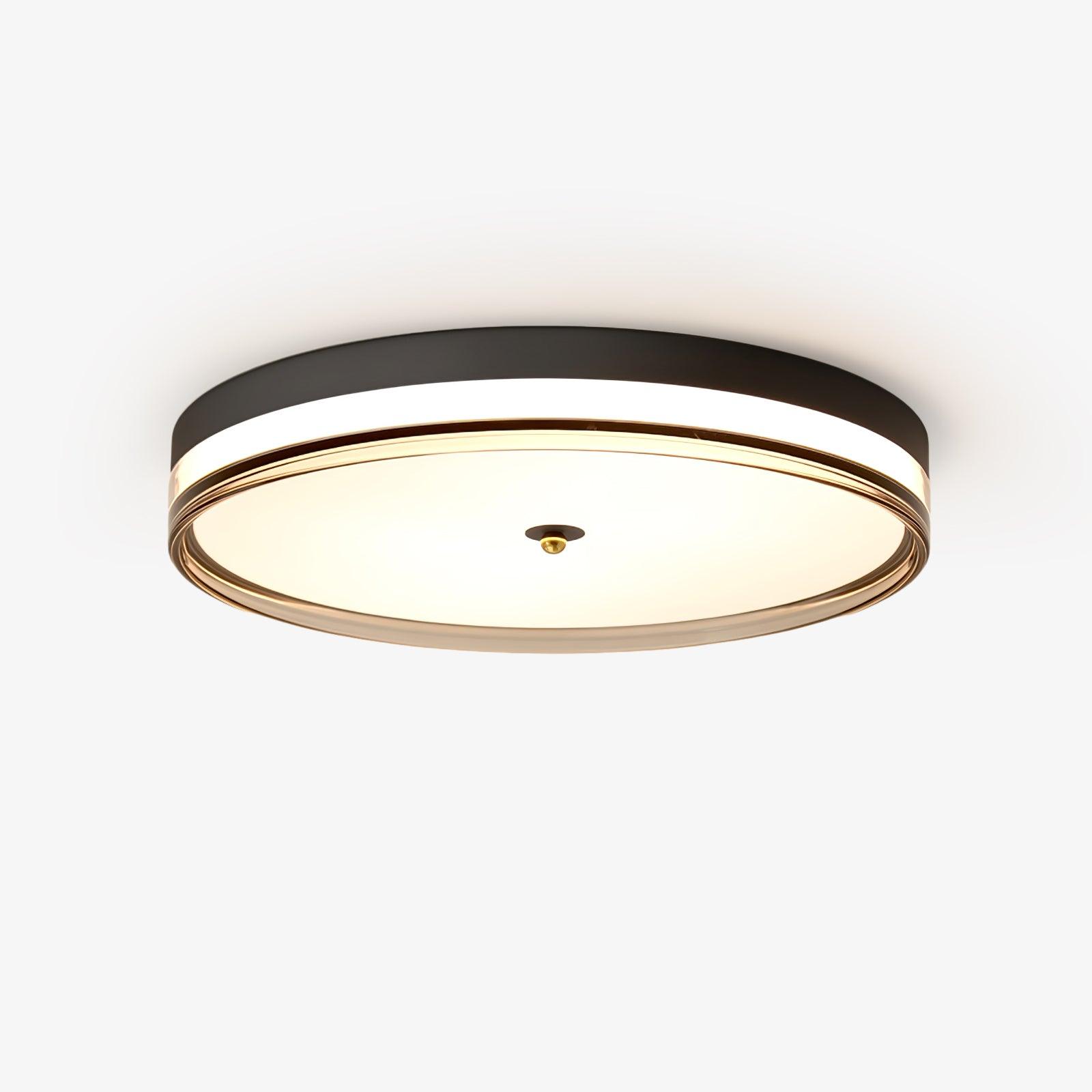 Modern Scandinavian Round LED Ceiling Light with Acrylic Frame and Three Color Modes