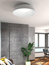 Juliven Modern LED Ceiling Light with Broad Aluminum Lampshade and Flush Mount Design