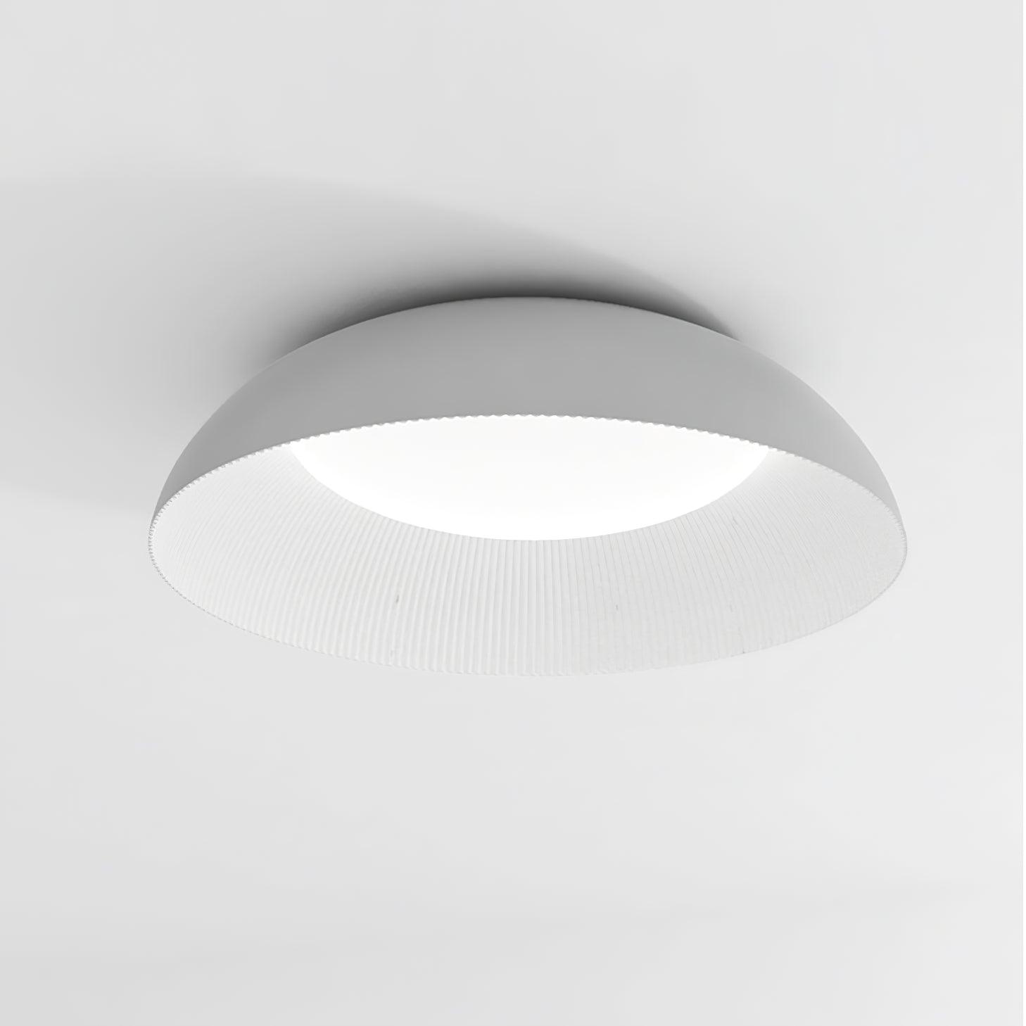 Juliven Modern LED Ceiling Light with Broad Aluminum Lampshade and Flush Mount Design