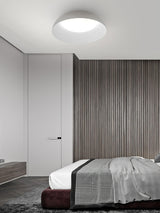 Juliven Modern LED Ceiling Light with Broad Aluminum Lampshade and Flush Mount Design