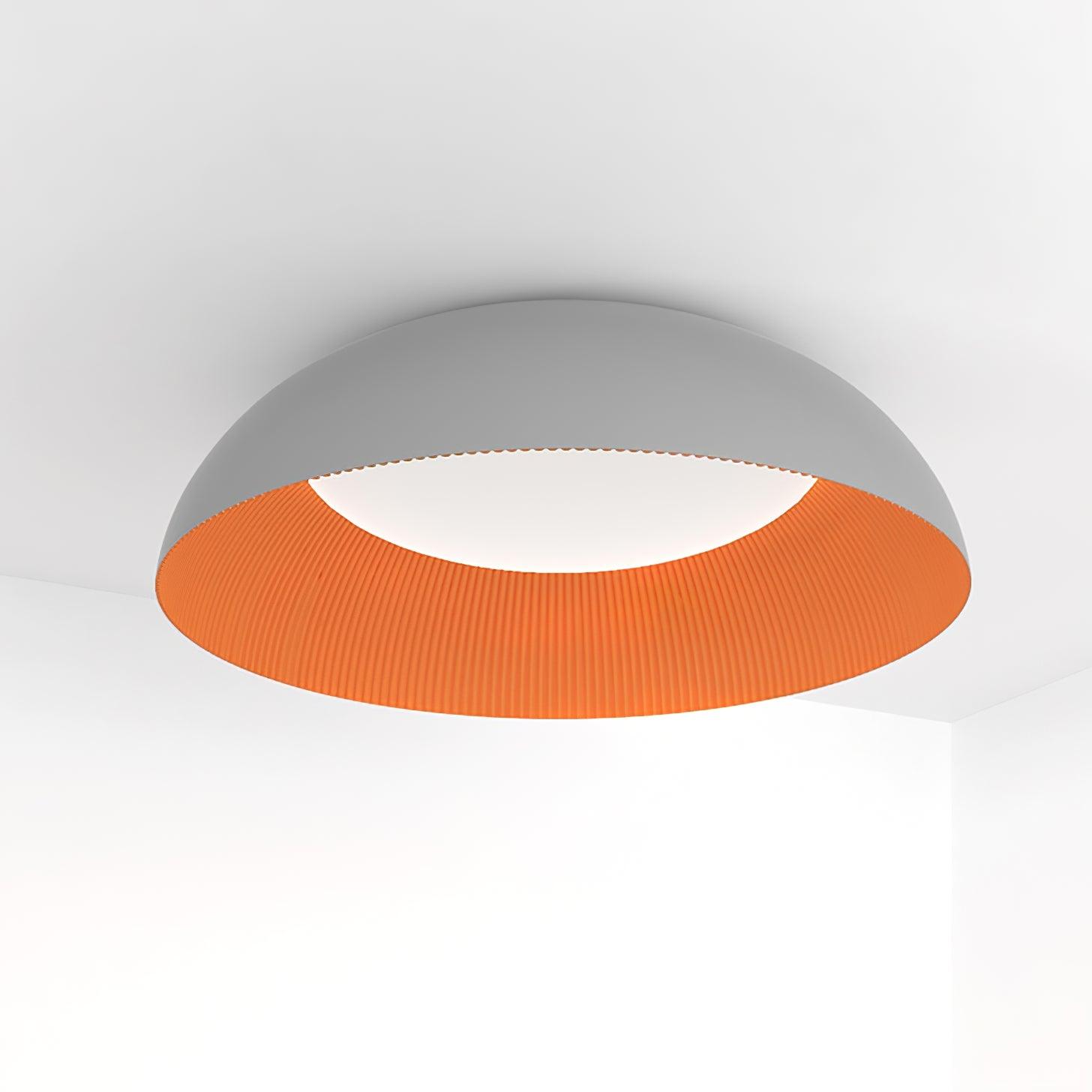 Juliven Modern LED Ceiling Light with Broad Aluminum Lampshade and Flush Mount Design