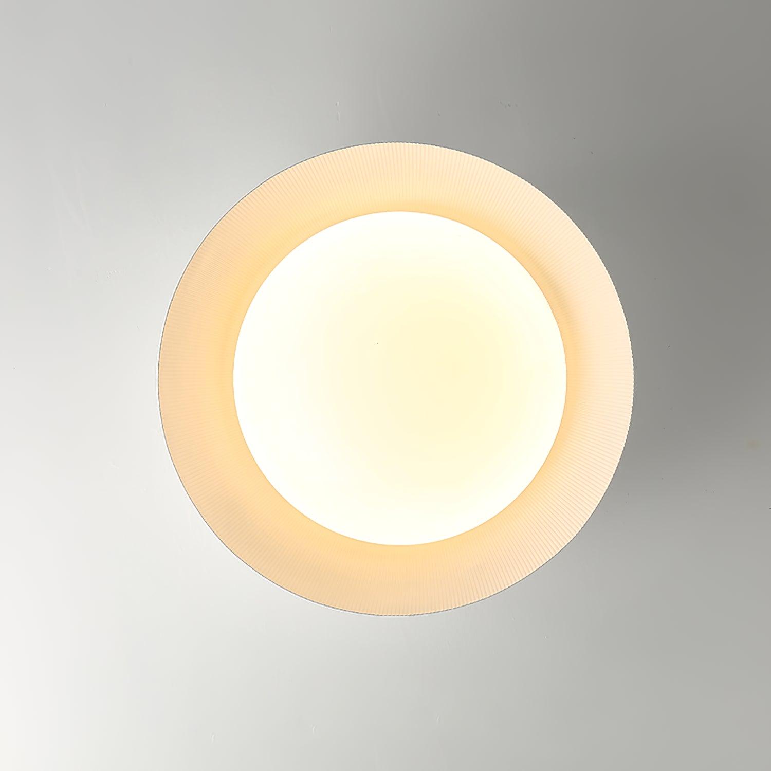Juliven Modern LED Ceiling Light with Broad Aluminum Lampshade and Flush Mount Design