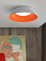 Juliven Modern LED Ceiling Light with Broad Aluminum Lampshade and Flush Mount Design
