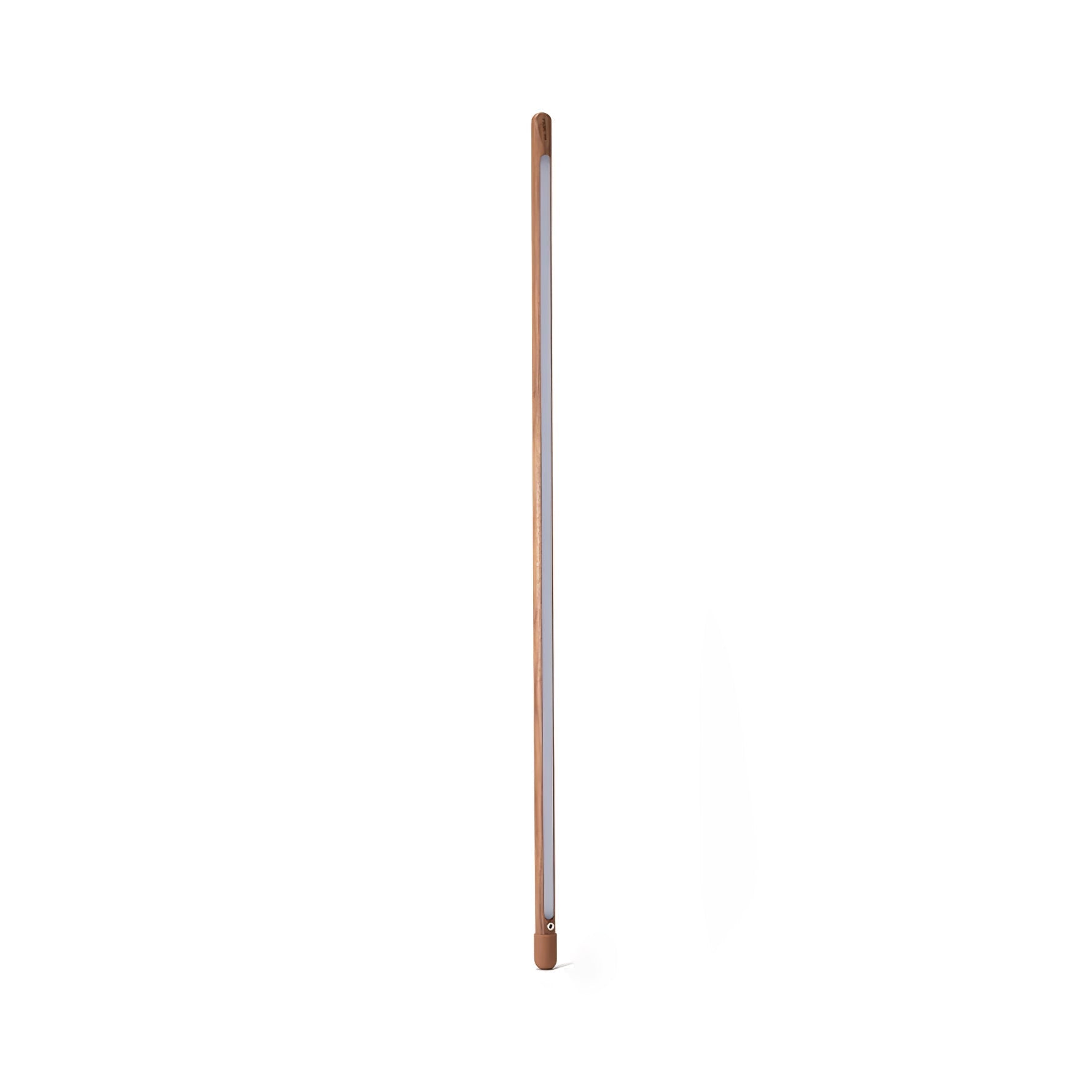 Tall Minimalist Wood LED Floor Lamp Slim Vertical Standing Light with Remote Control