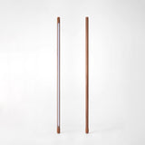 Tall Minimalist Wood LED Floor Lamp Slim Vertical Standing Light with Remote Control