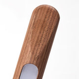 Tall Minimalist Wood LED Floor Lamp Slim Vertical Standing Light with Remote Control