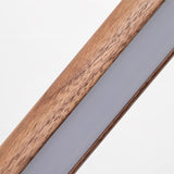 Tall Minimalist Wood LED Floor Lamp Slim Vertical Standing Light with Remote Control