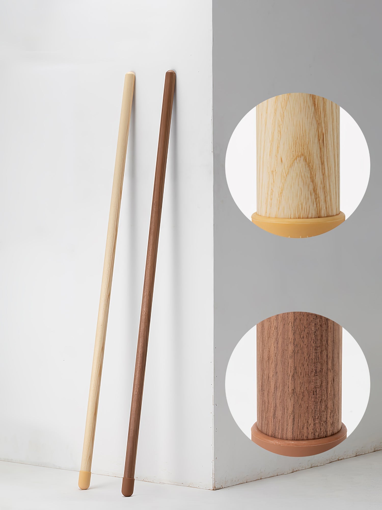 Tall Minimalist Wood LED Floor Lamp Slim Vertical Standing Light with Remote Control
