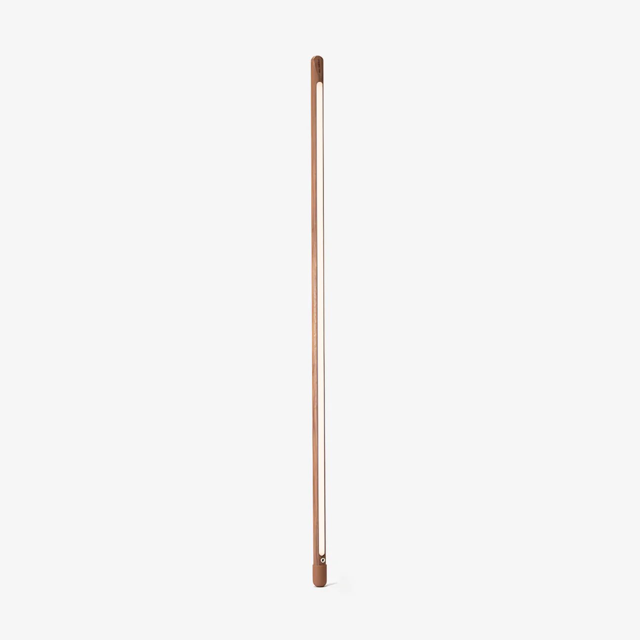 Tall Minimalist Wood LED Floor Lamp Slim Vertical Standing Light with Remote Control