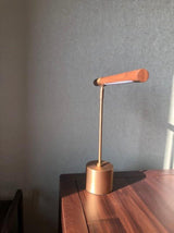 Modern Linear Wood LED Desk Lamp Slim Minimalist Office Task Lighting
