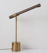 Modern Linear Wood LED Desk Lamp Slim Minimalist Office Task Lighting