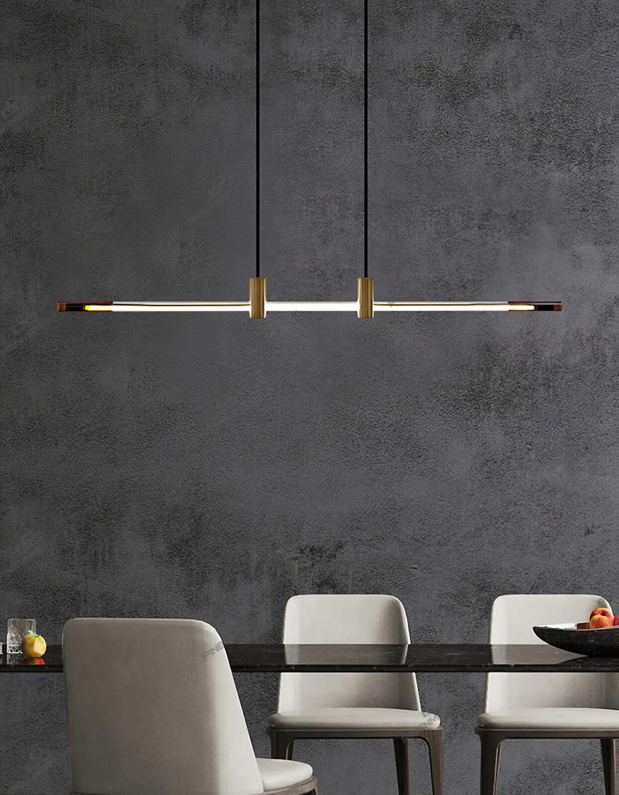 contemporary-ribbed-glass-tube-linear-led-chandelier-pendant-for-modern-dining-areas