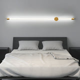 Minimalist Slim Linear LED Wall Lamp Modern Long Tube Sconce for Gallery and Exhibition