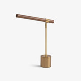 Modern Linear Wood LED Desk Lamp Slim Minimalist Office Task Lighting