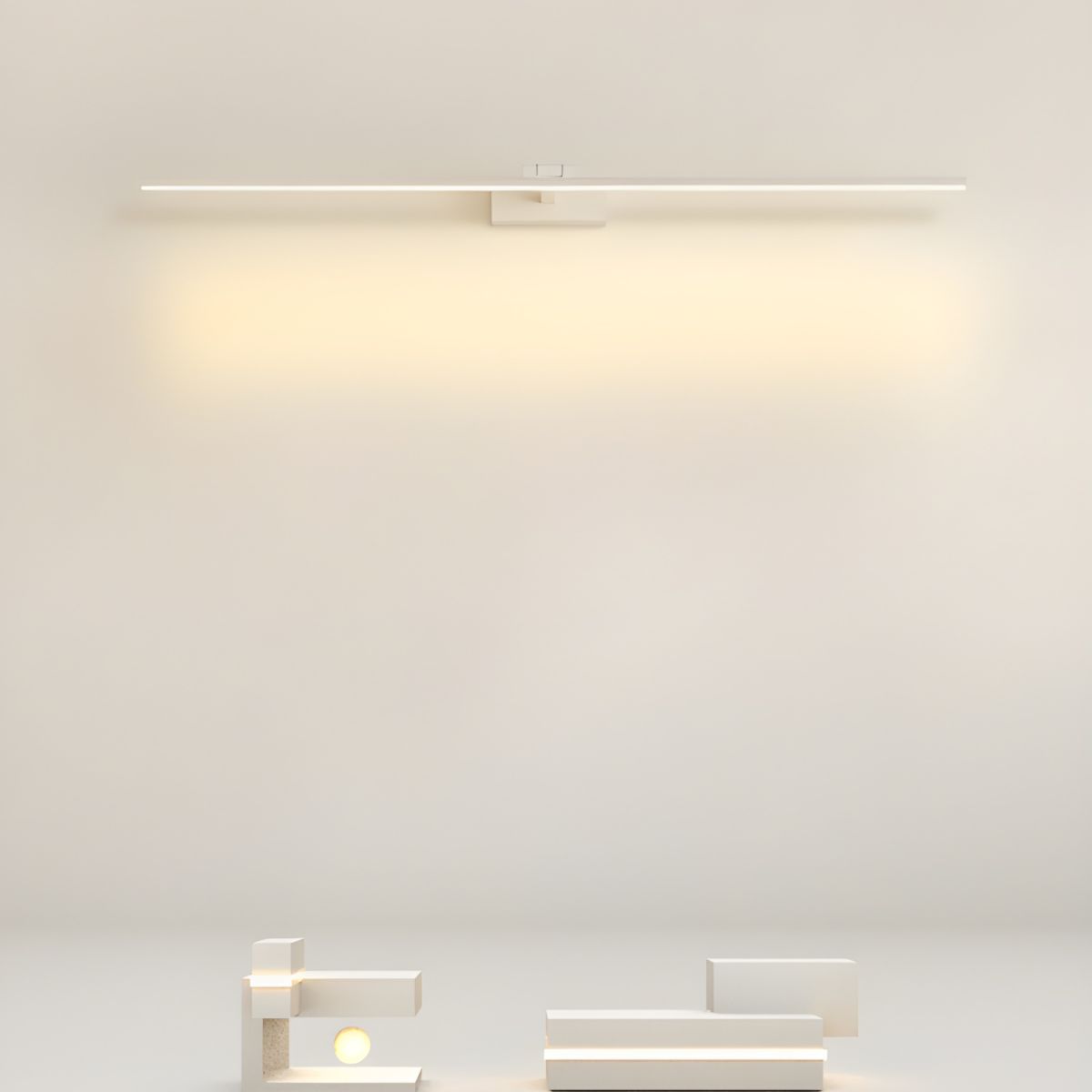 Modern Minimalist LED Linear Bathroom Vanity Wall Light Aluminum Sconce Fixture