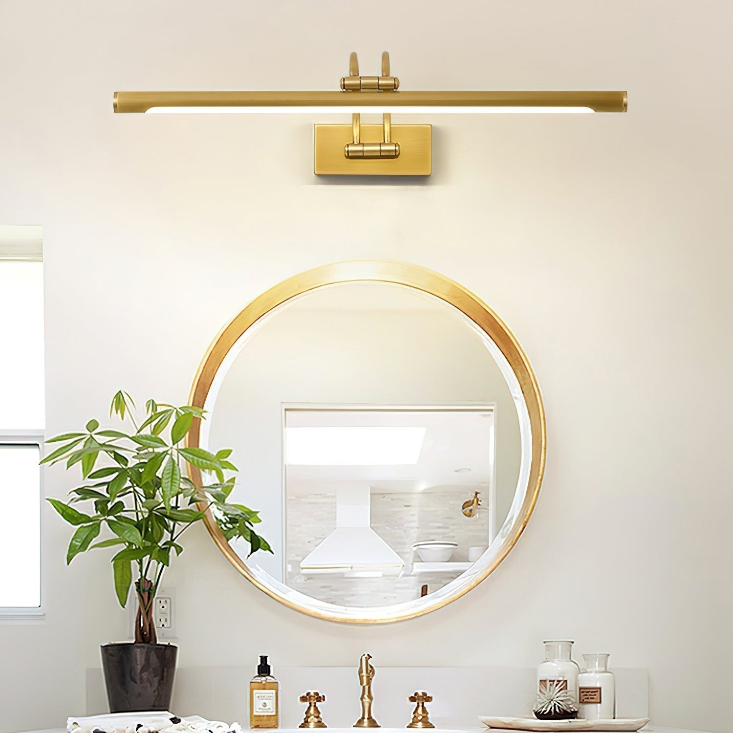 Modern Minimalist Linear LED Vanity Wall Sconce for Bathroom Mirror Lighting