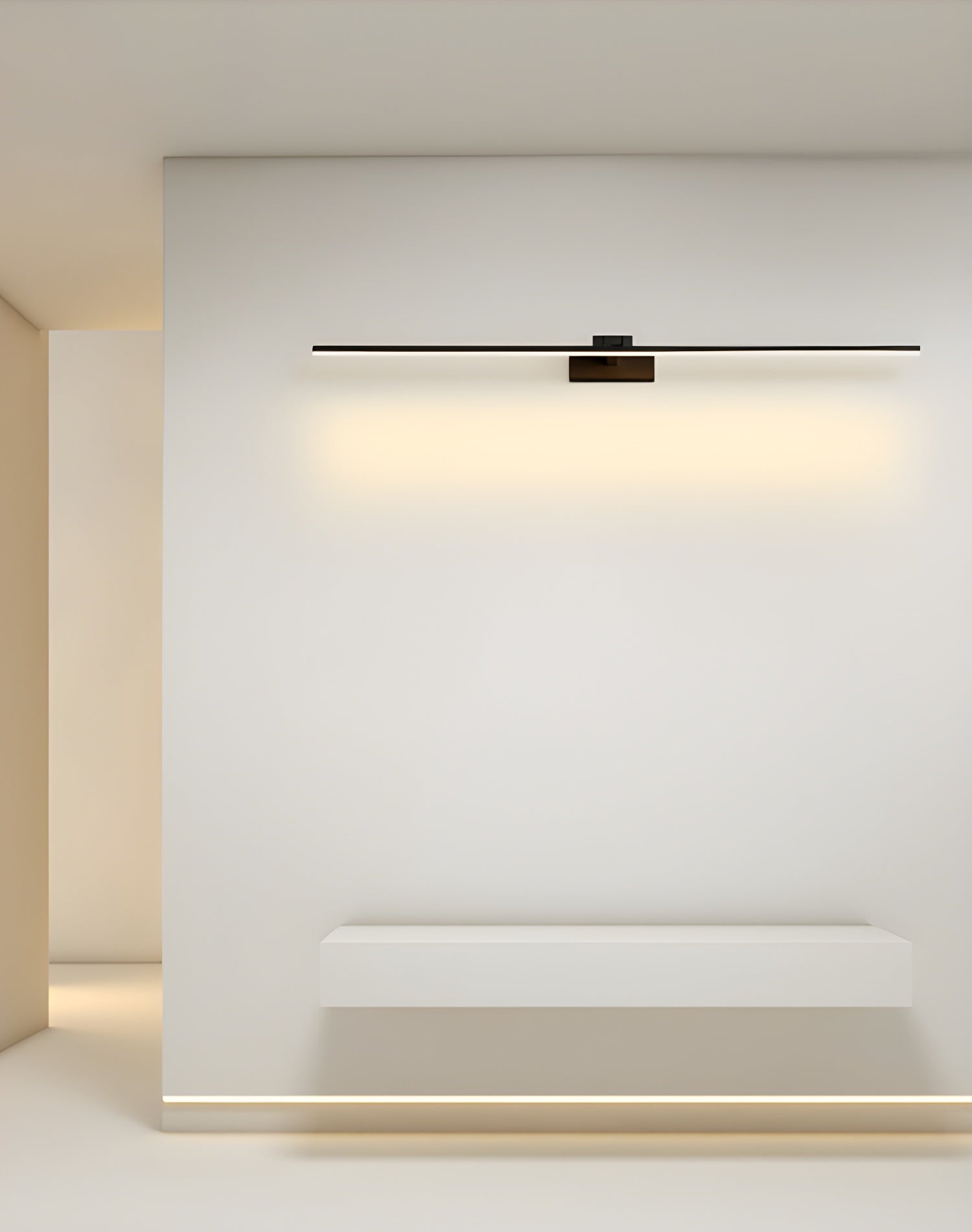 Modern Minimalist LED Linear Bathroom Vanity Wall Light Aluminum Sconce Fixture