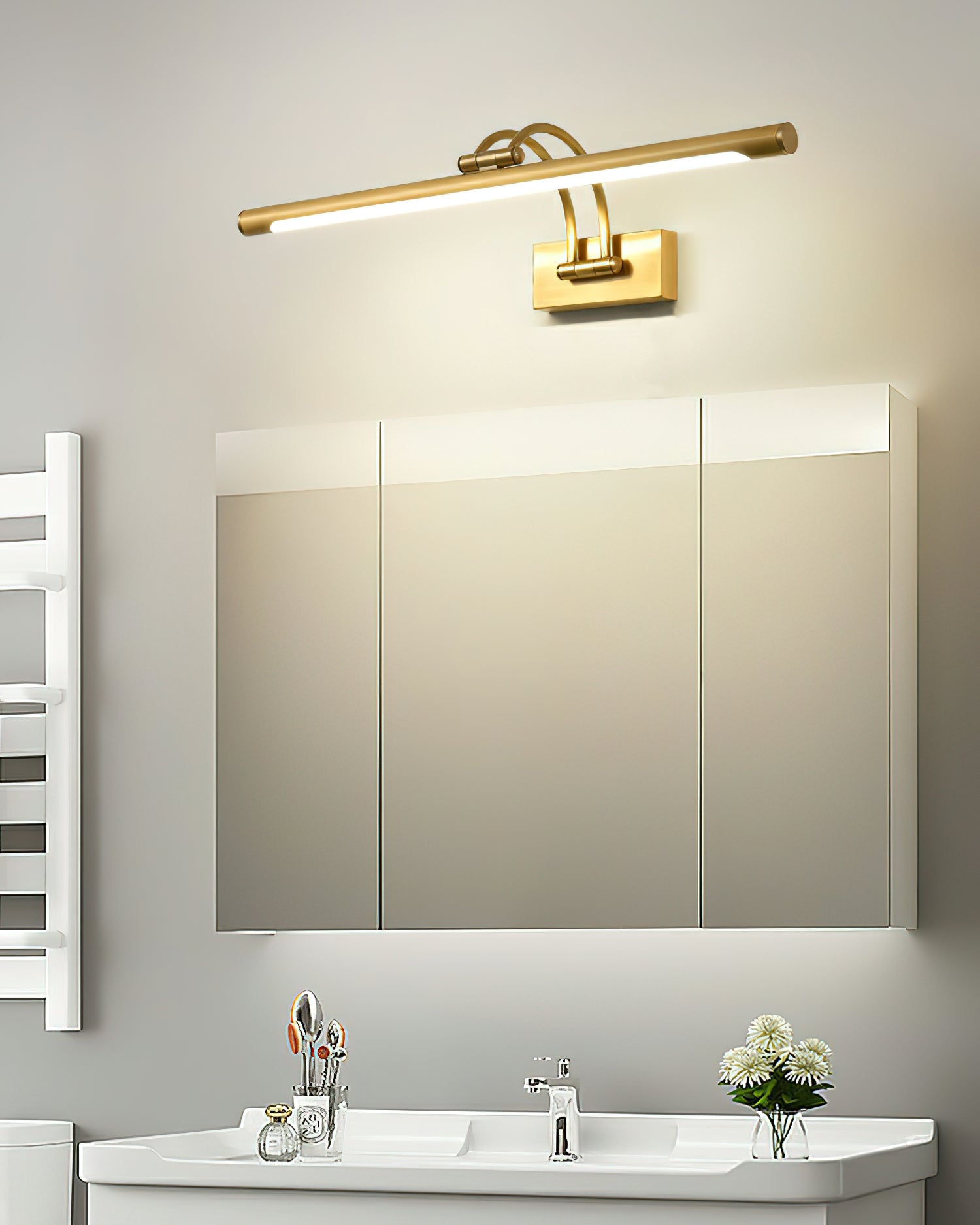 Modern Minimalist Linear LED Vanity Wall Sconce for Bathroom Mirror Lighting