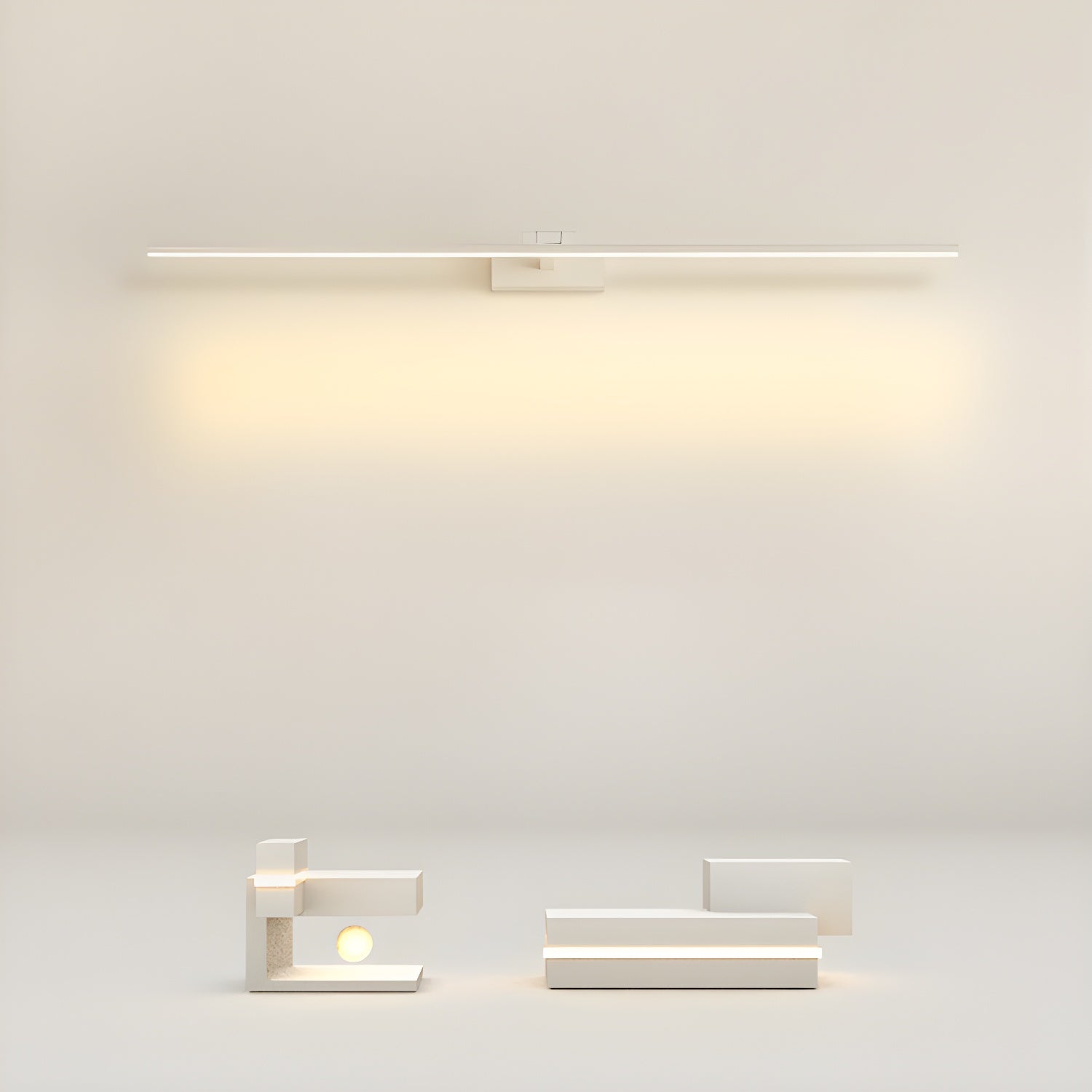 Modern Minimalist LED Linear Bathroom Vanity Wall Light Aluminum Sconce Fixture