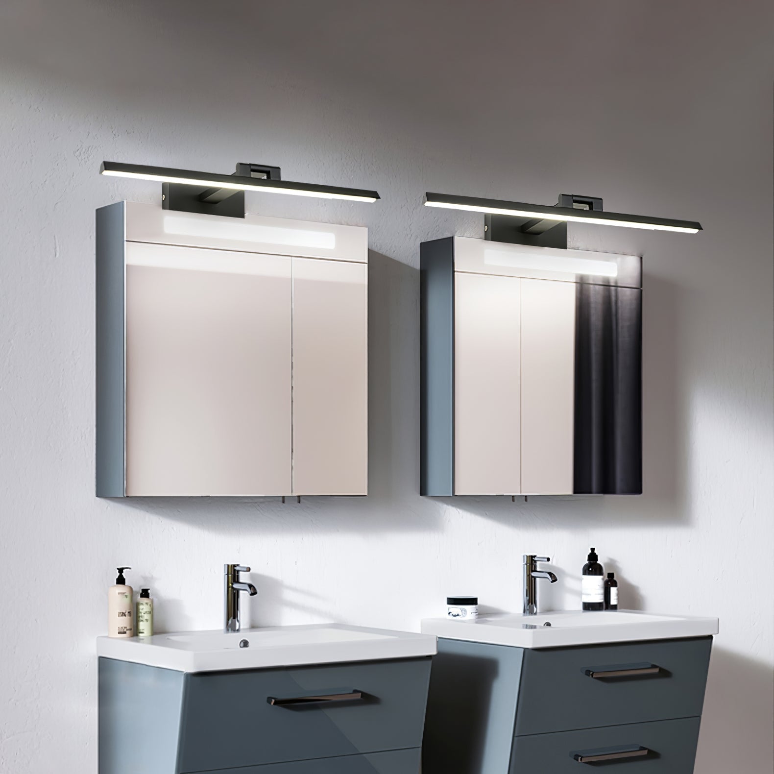 Modern Minimalist LED Linear Bathroom Vanity Wall Light Aluminum Sconce Fixture