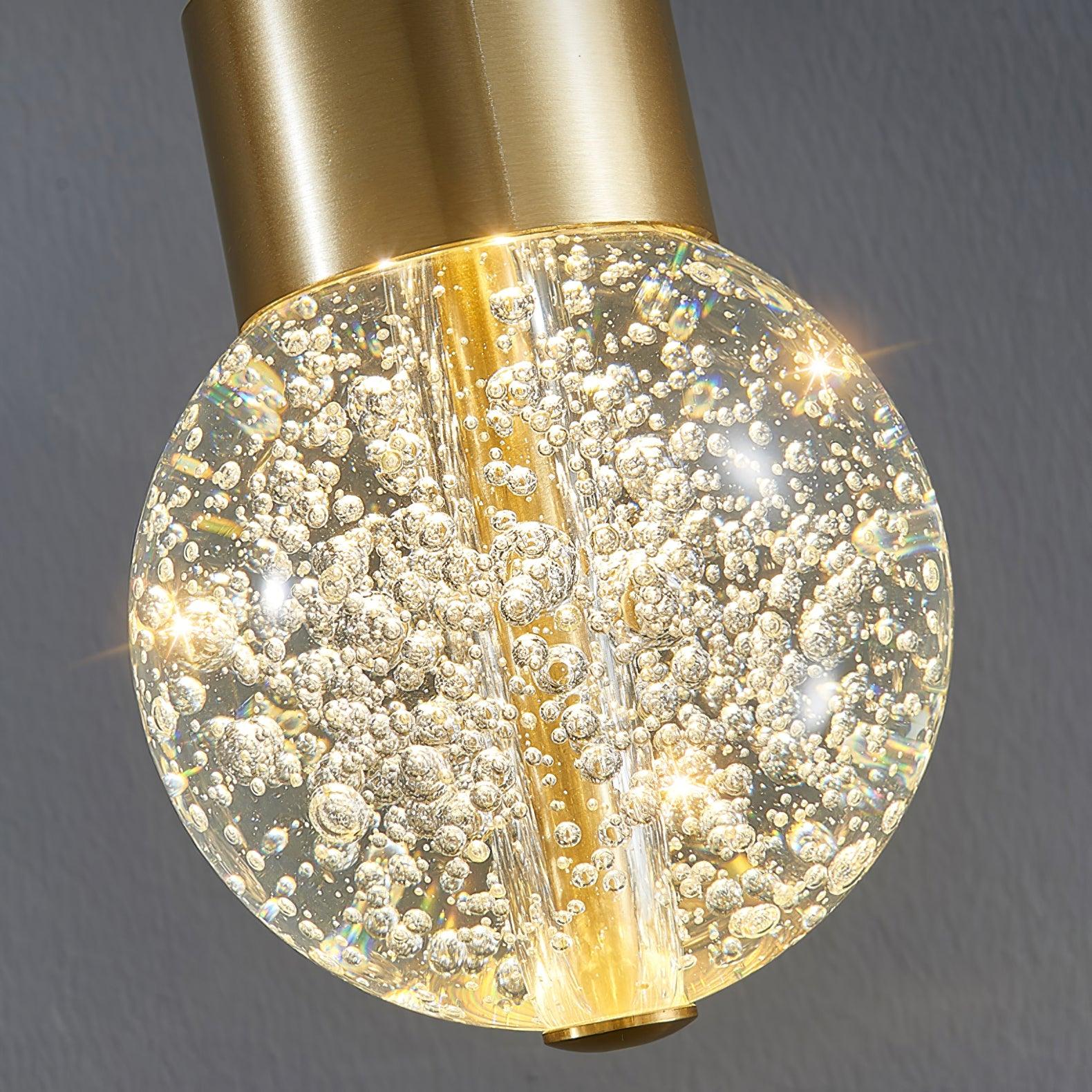 Modern Brass and Crystal Deer Pendant Light Whimsical LED Hanging Lamp for Bedroom