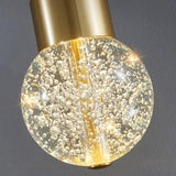 Modern Brass and Crystal Deer Pendant Light Whimsical LED Hanging Lamp for Bedroom