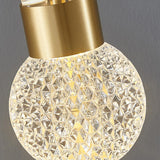 Modern Brass and Crystal Deer Pendant Light Whimsical LED Hanging Lamp for Bedroom
