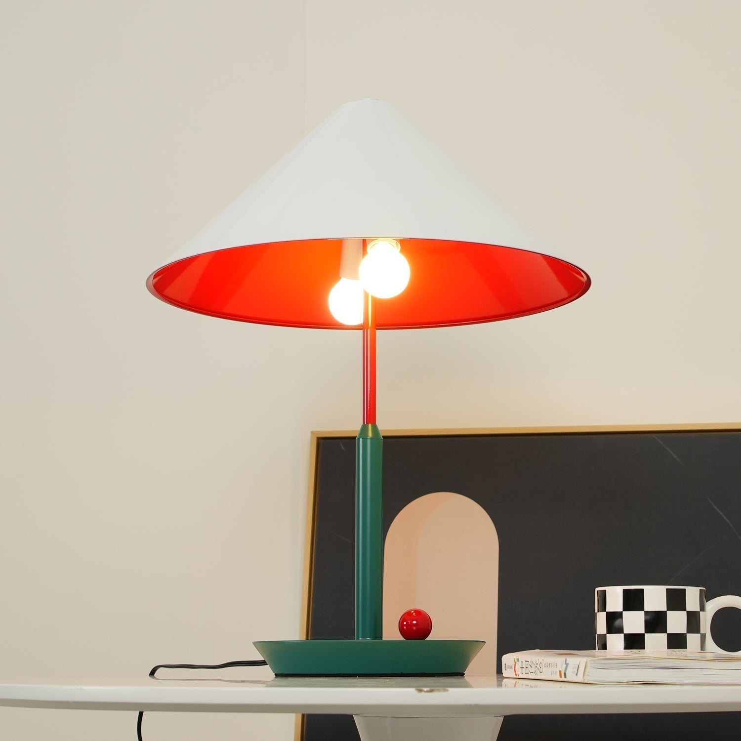 Modern Floating Style Little Eliah Table Lamp for Bedroom and Designer Nightstand Lighting