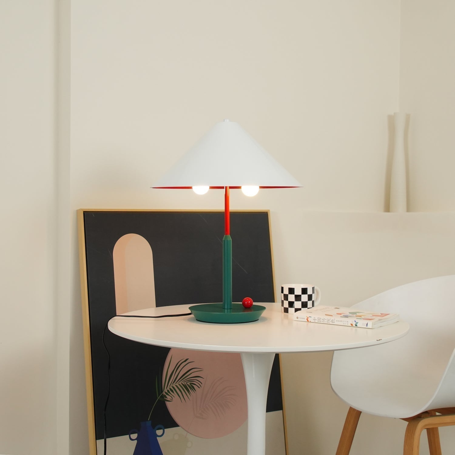 Modern Floating Style Little Eliah Table Lamp for Bedroom and Designer Nightstand Lighting