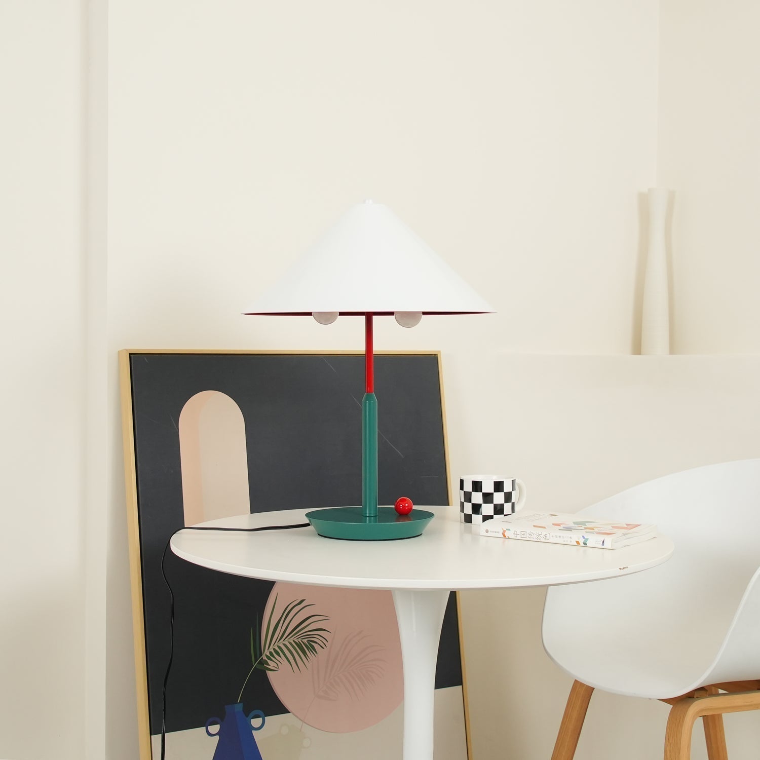 Modern Floating Style Little Eliah Table Lamp for Bedroom and Designer Nightstand Lighting