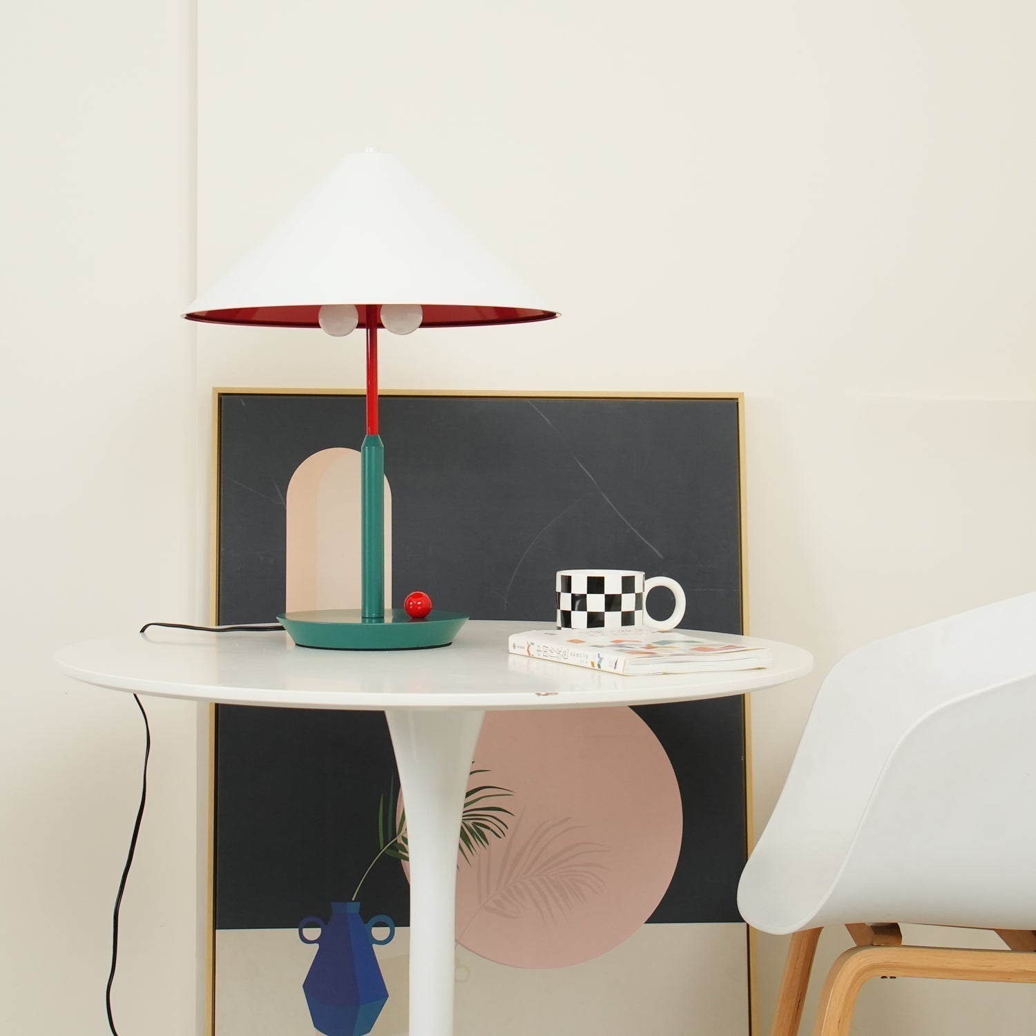 Modern Floating Style Little Eliah Table Lamp for Bedroom and Designer Nightstand Lighting